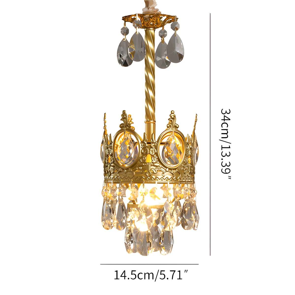 Feyran French Retro Crystal Chandelier for Dining Room