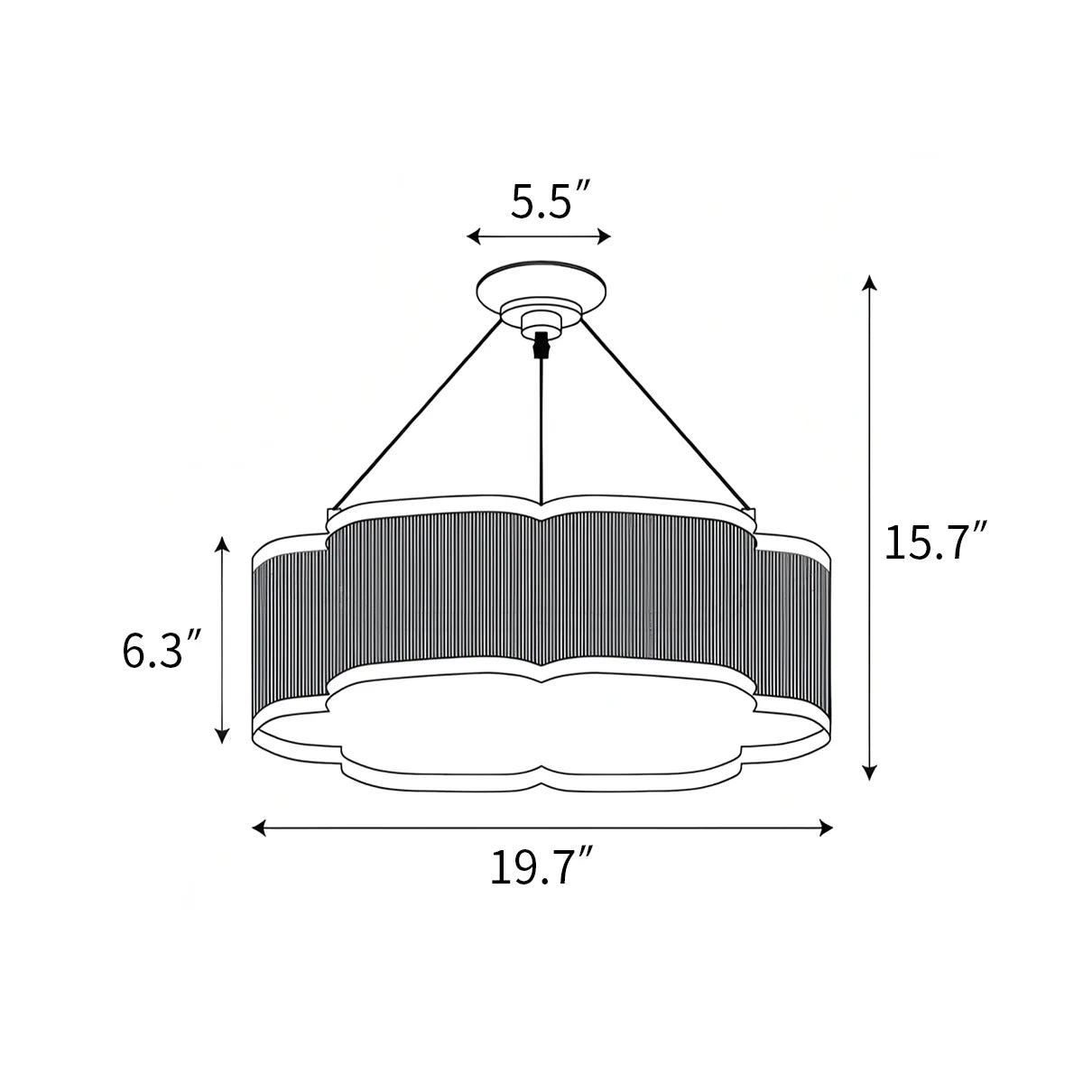 Feyran Basil Chandelier for Dining Room