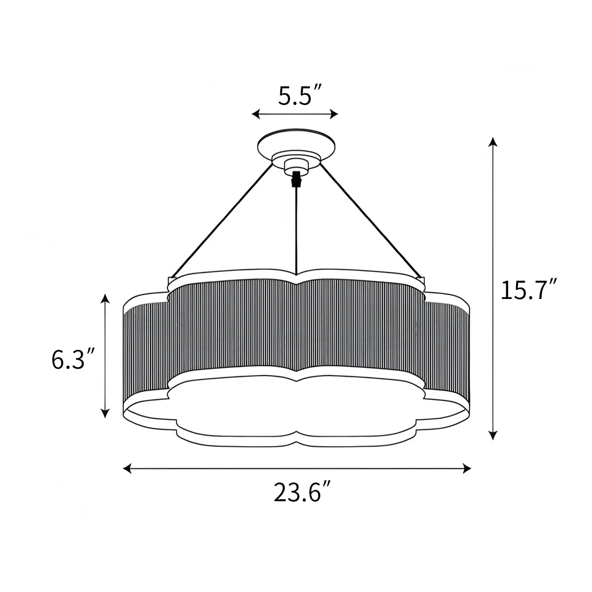 Feyran Basil Chandelier for Dining Room