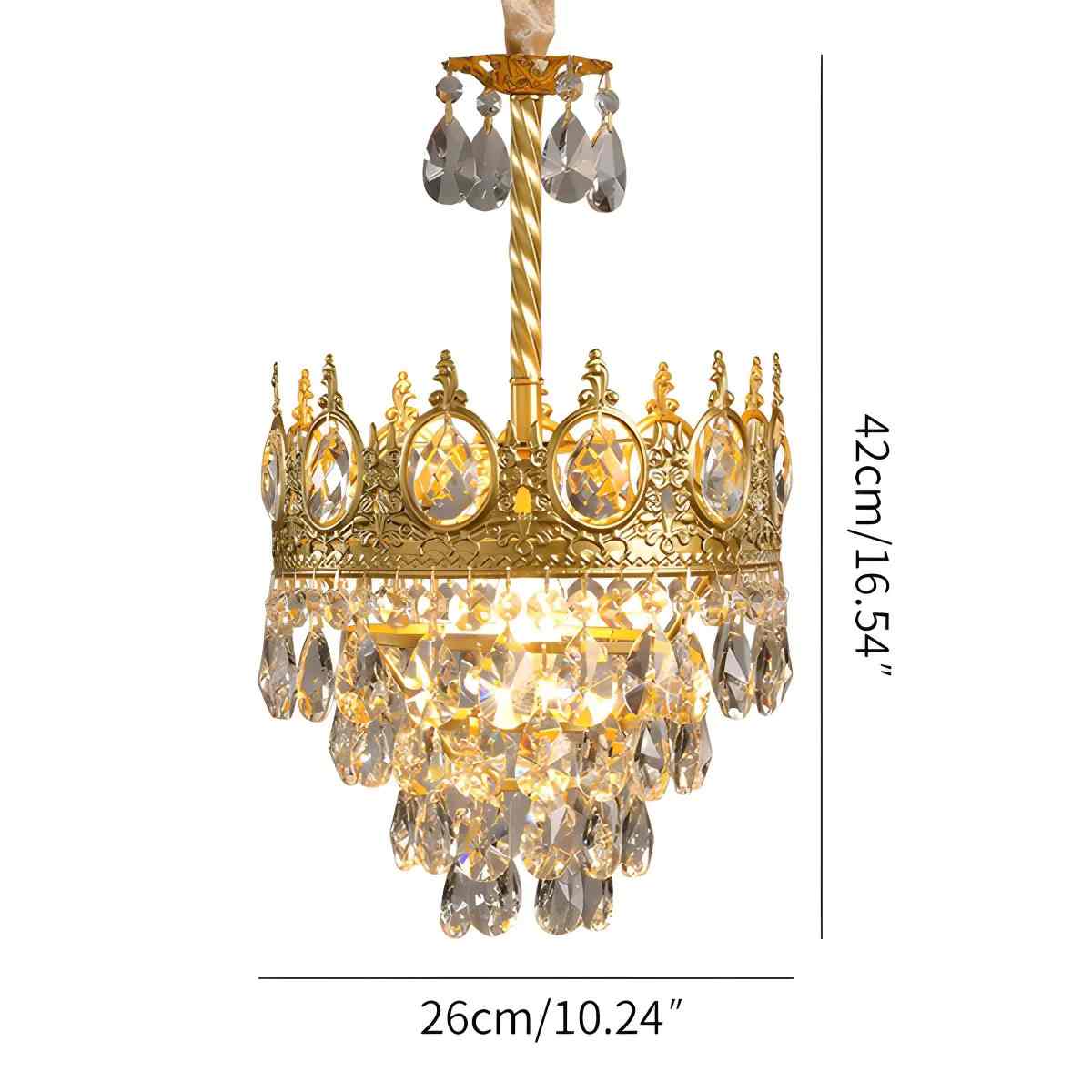 Feyran French Retro Crystal Chandelier for Dining Room