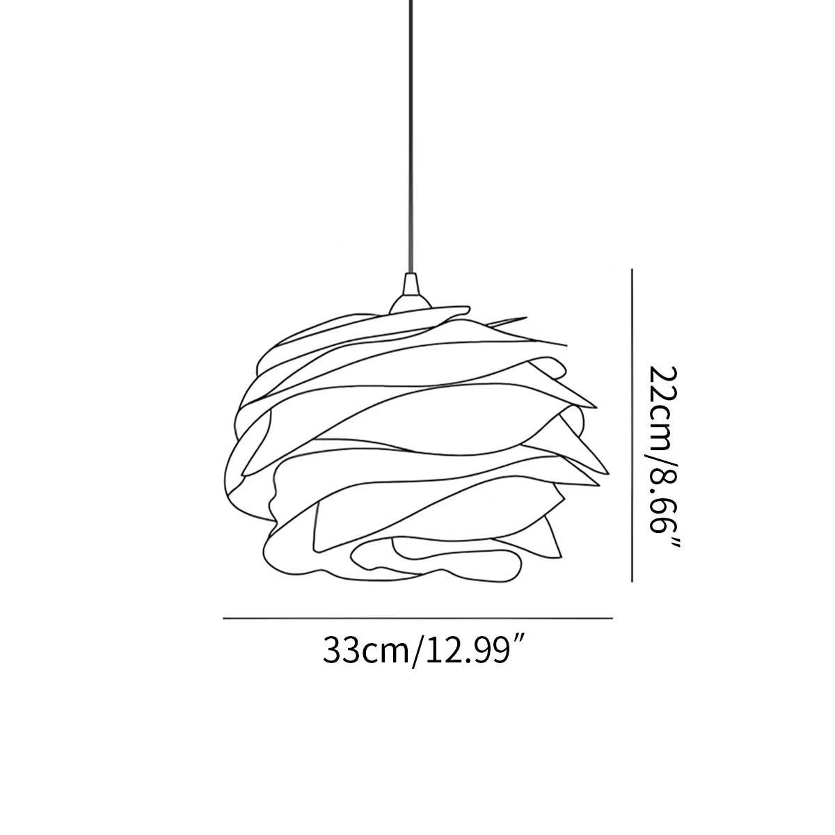 Feyran Rose Floral Pendant Light for Bedroom