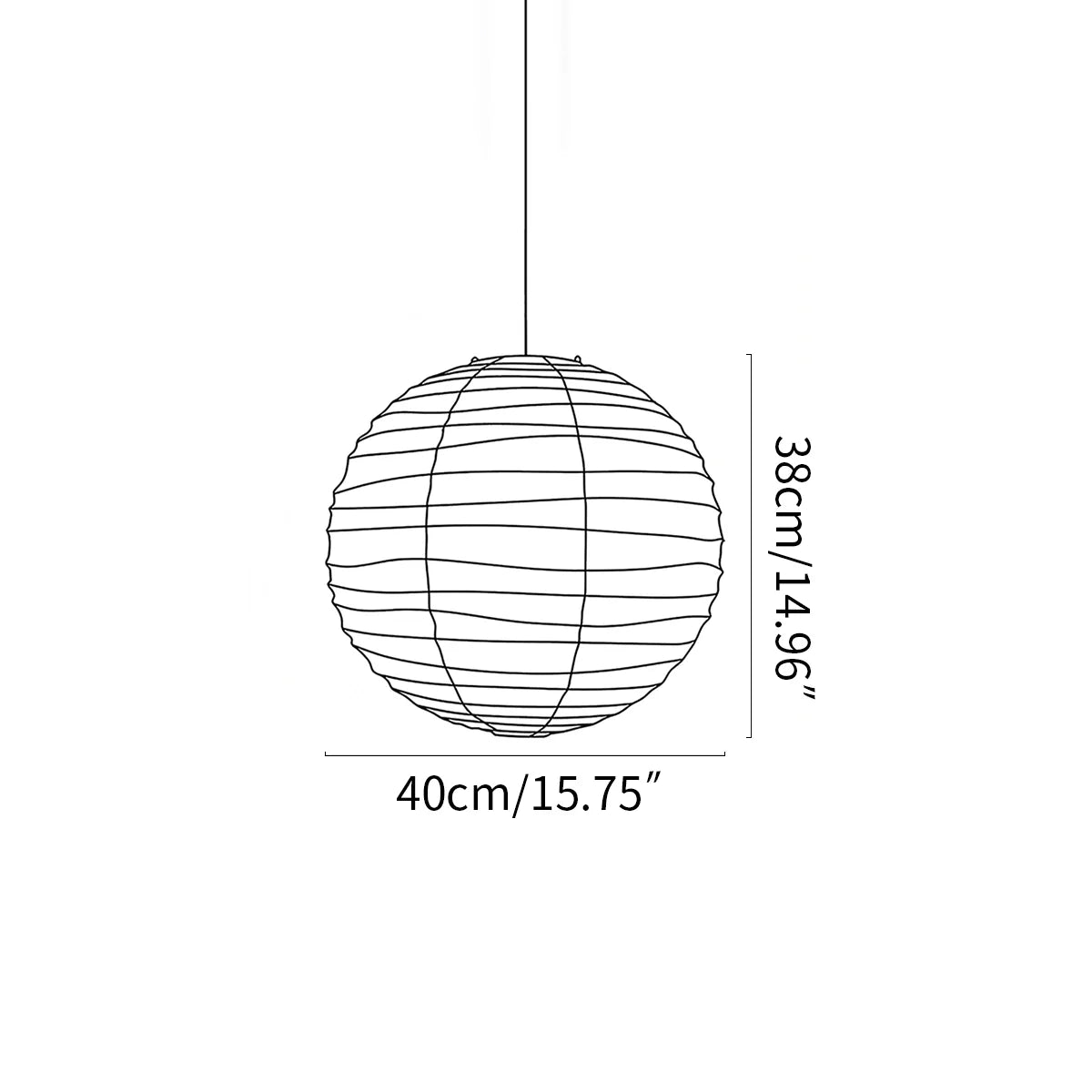 Feyran Akari D Series Pendant Lamp for Dining Room