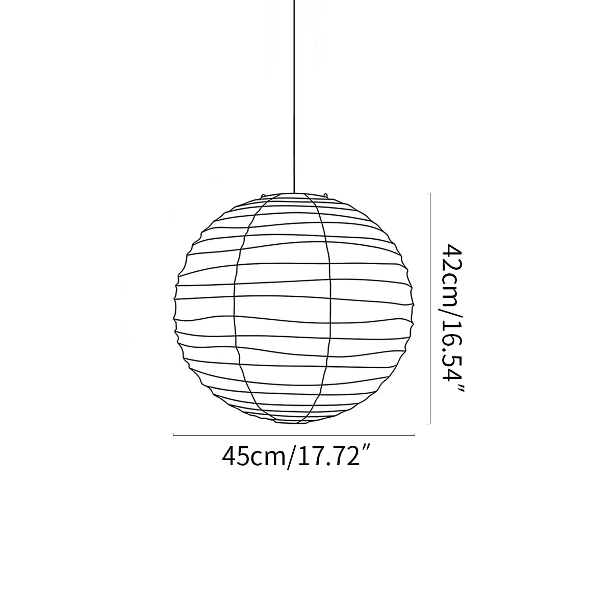 Feyran Akari D Series Pendant Lamp for Dining Room