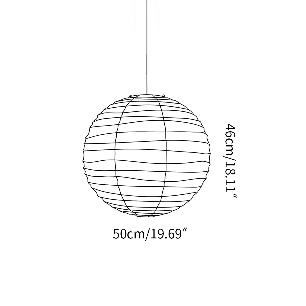 Feyran Akari D Series Pendant Lamp for Dining Room