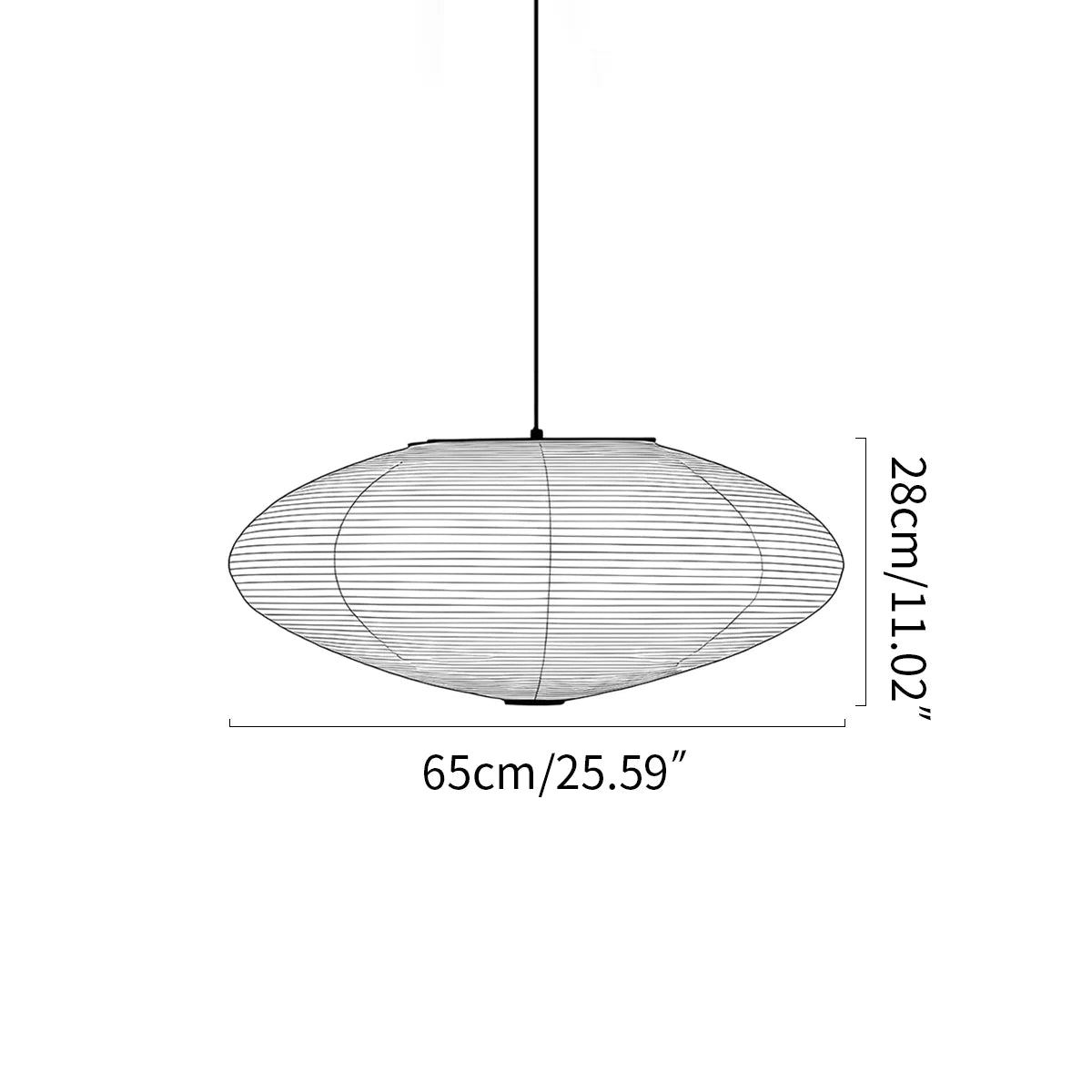 Feyran Washi Paper A Series Pendant Light for Dining Room