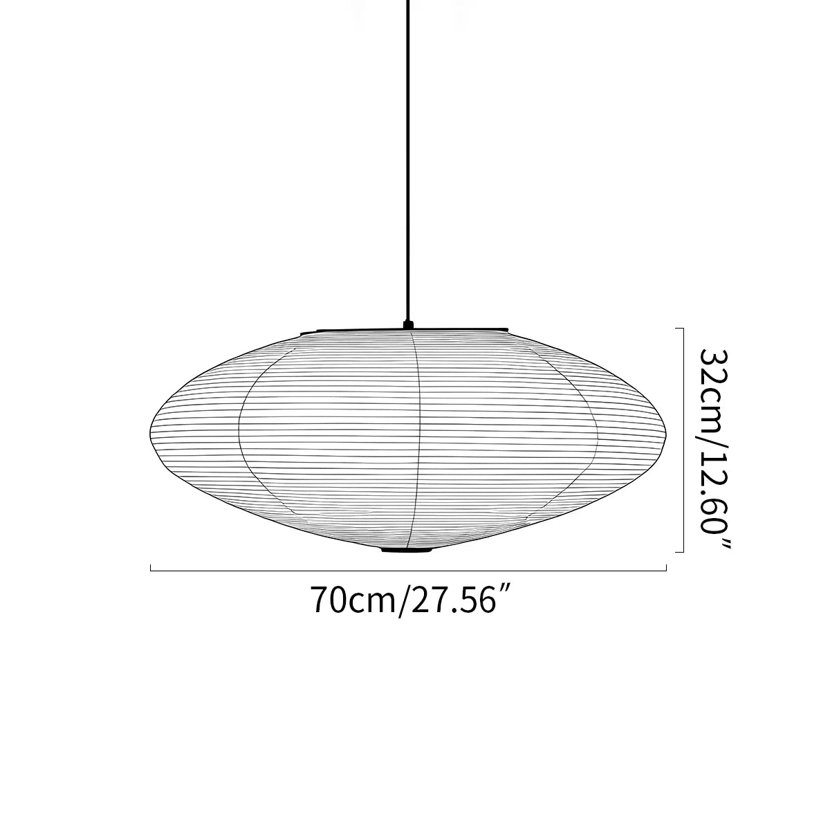 Feyran Washi Paper A Series Pendant Light for Dining Room