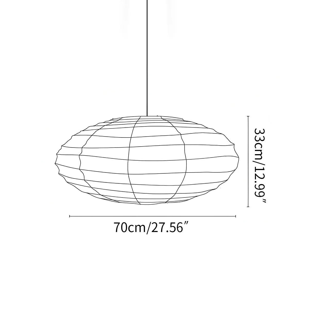Feyran Washi Paper EN Series Pendant Light for Living Room