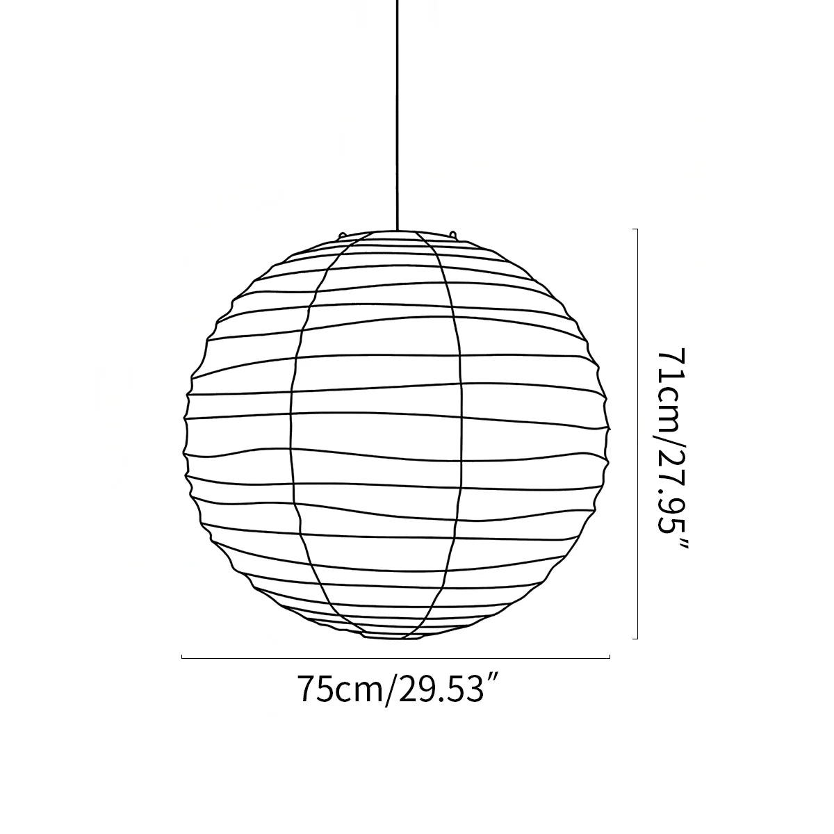 Feyran Akari D Series Pendant Lamp for Dining Room