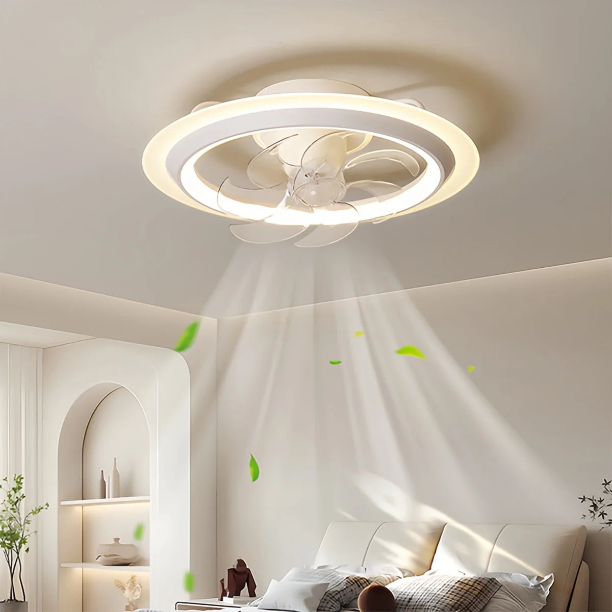 Feyran Creative 360° Rotating Ceiling Fan with Light