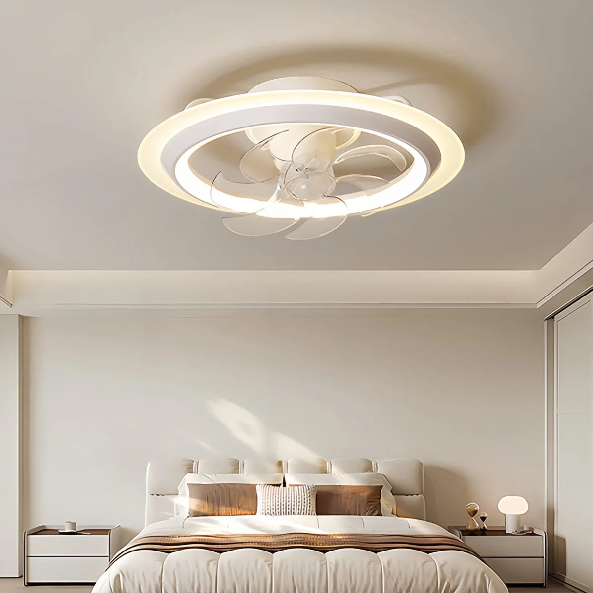 Feyran Creative 360° Rotating Ceiling Fan with Light