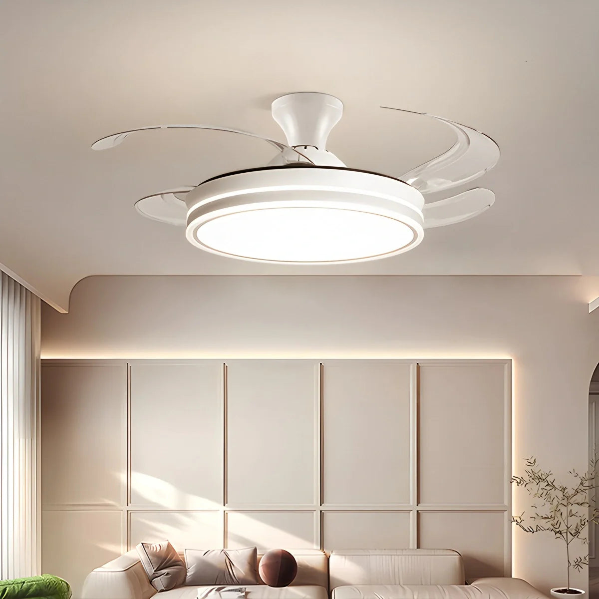 Feyran Modern Ceiling Fan with LED Light & Remote Control