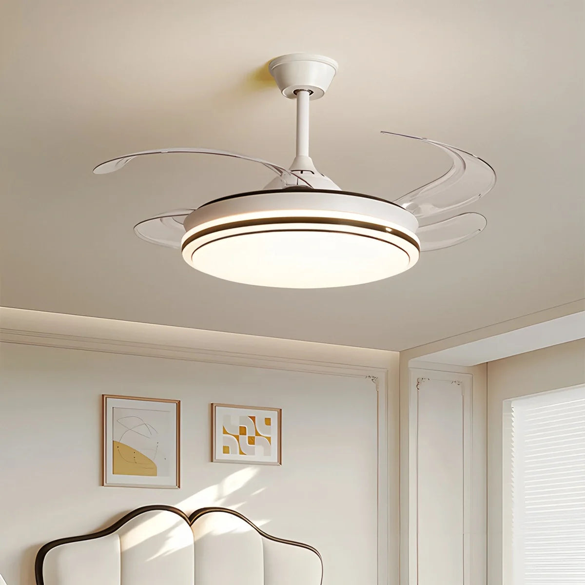 Feyran Modern Remote Control Ceiling Fan with LED Light