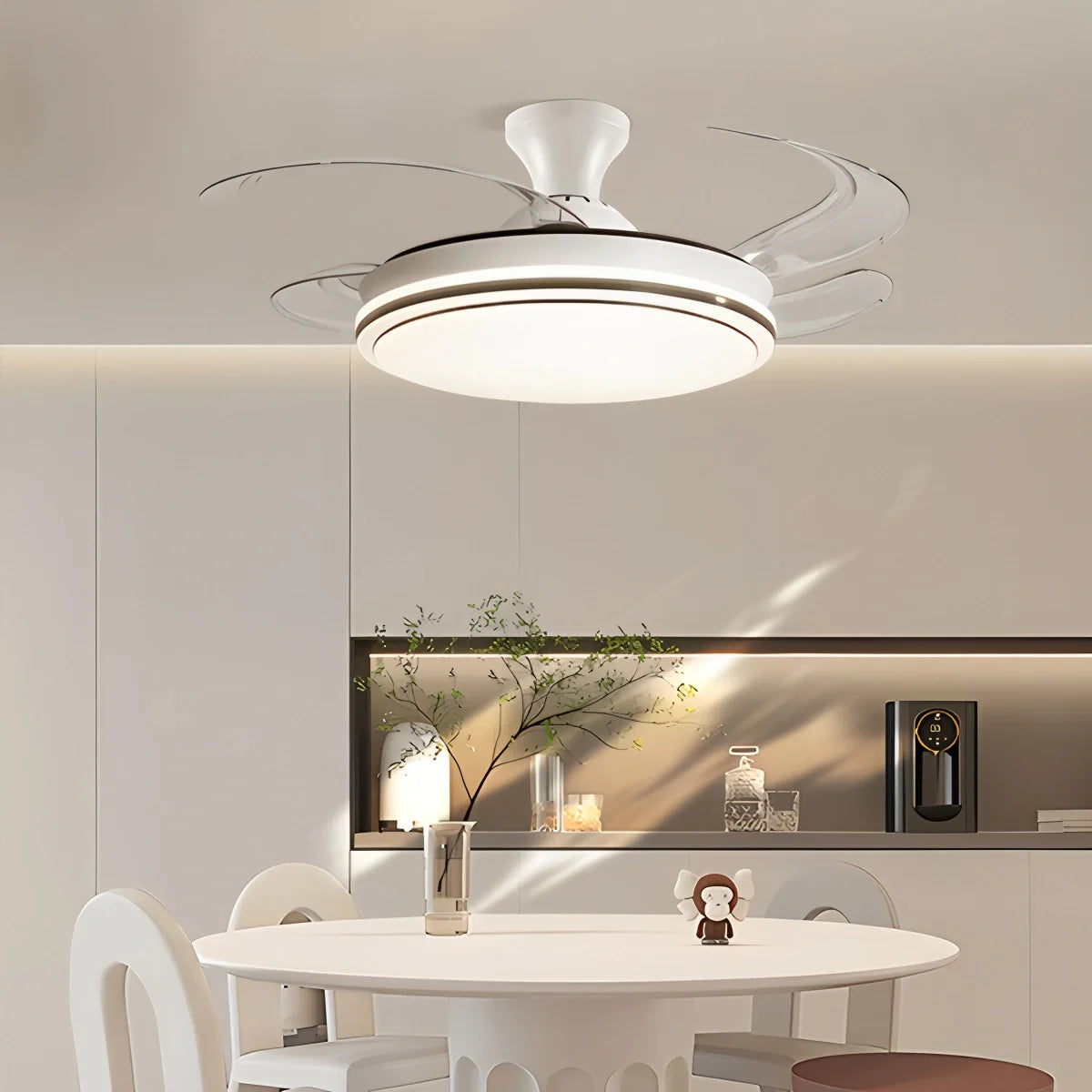 Feyran Modern Remote Control Ceiling Fan with LED Light