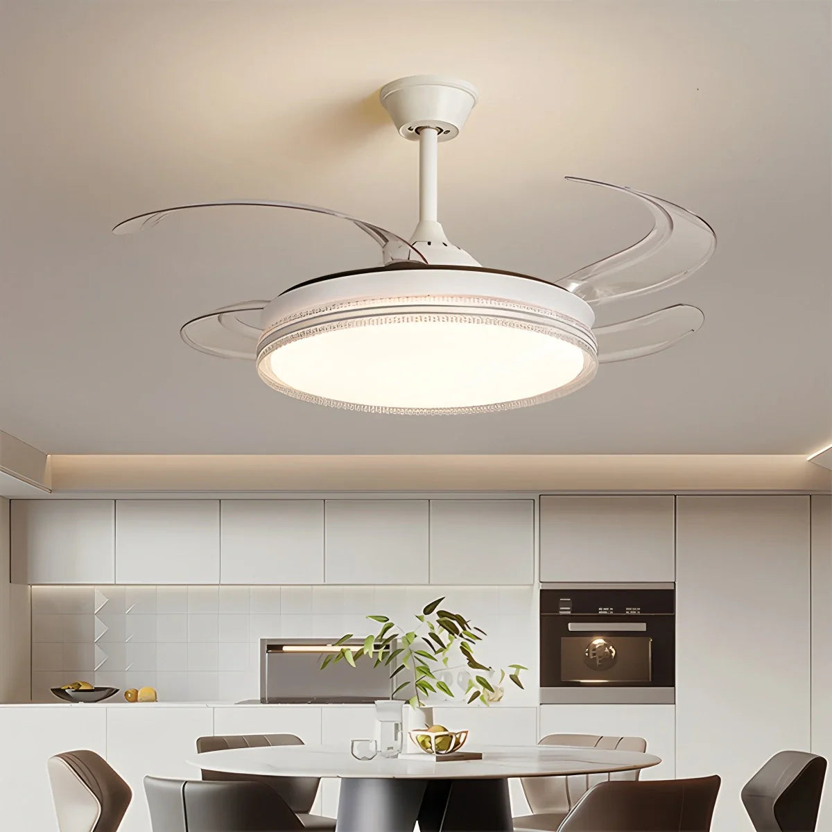 Feyran Modern LED Ceiling Fan Lights with Remote Control