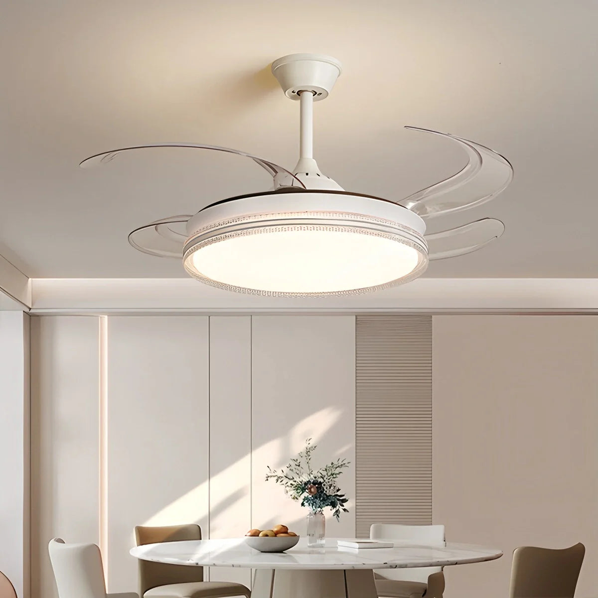 Feyran Modern LED Ceiling Fan Lights with Remote Control