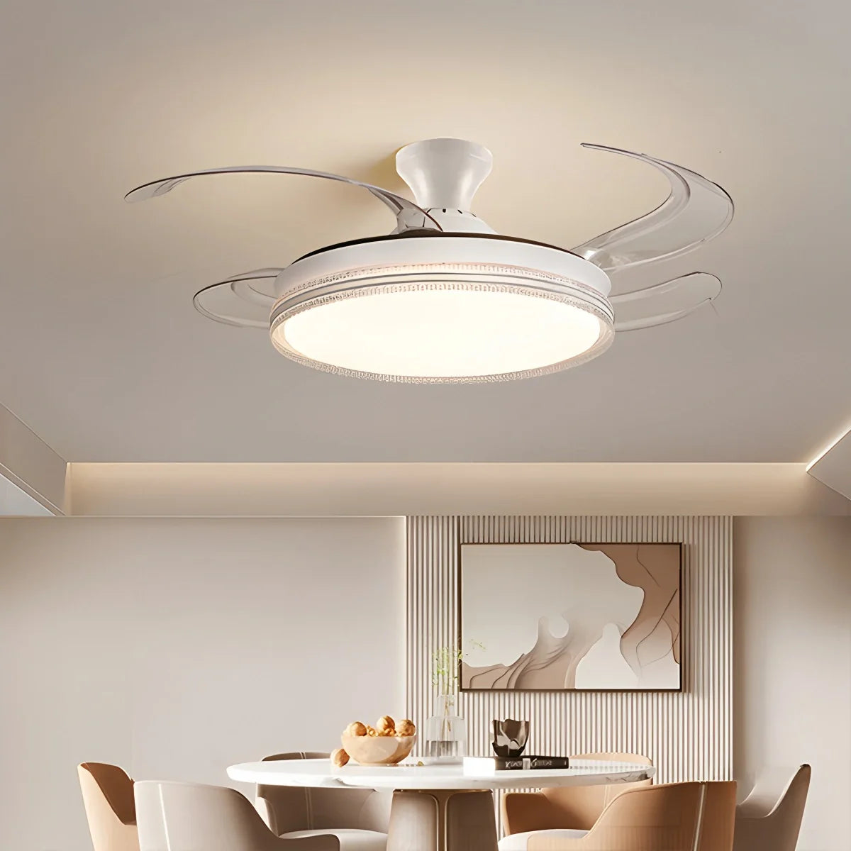 Feyran Modern LED Ceiling Fan Lights with Remote Control