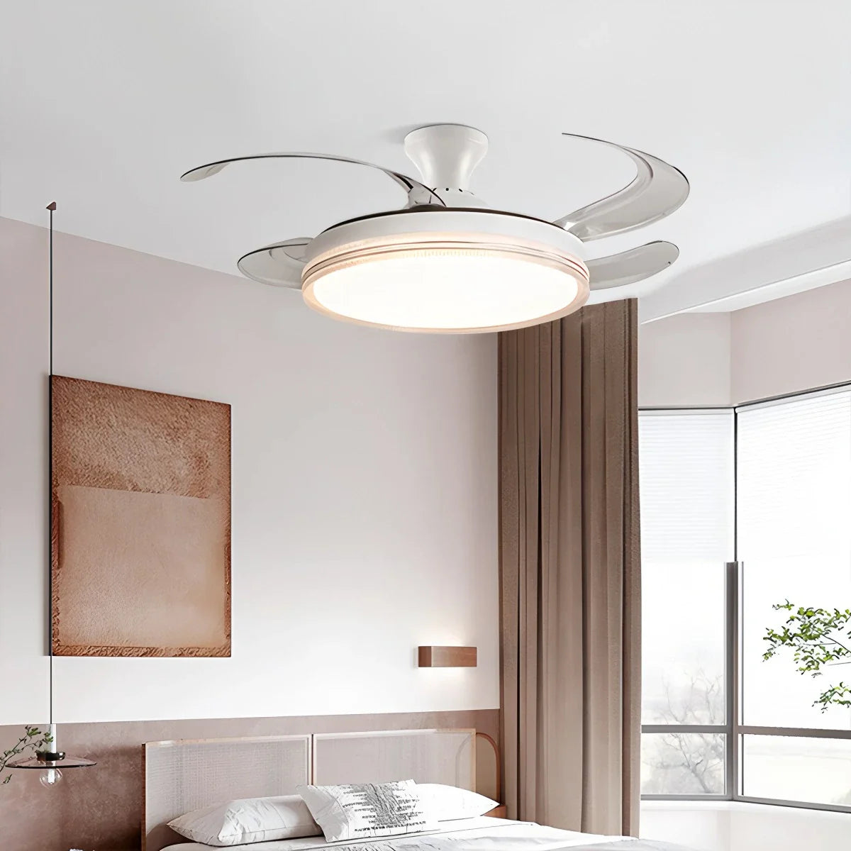 Feyran Modern LED Ceiling Fan Lights with Remote Control