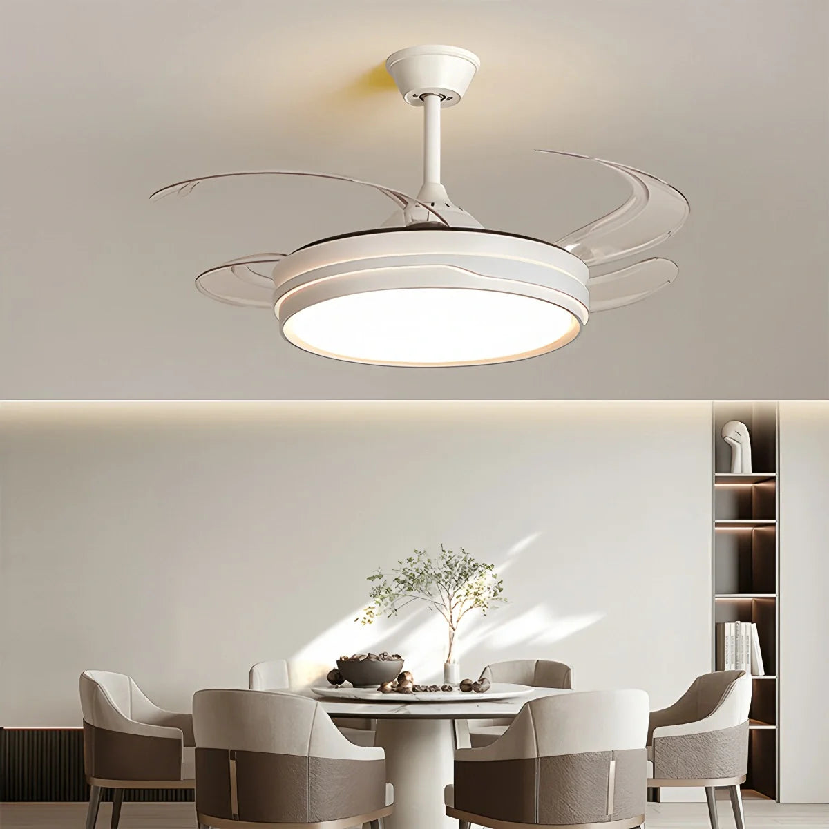 Feyran LED Ceiling Fan Light with Remote Control