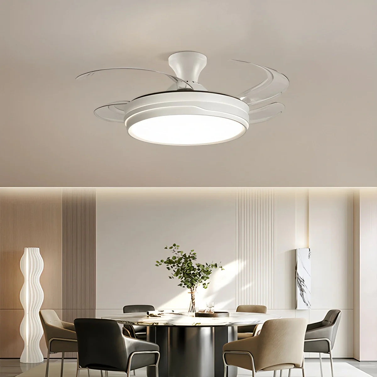 Feyran LED Ceiling Fan Light with Remote Control