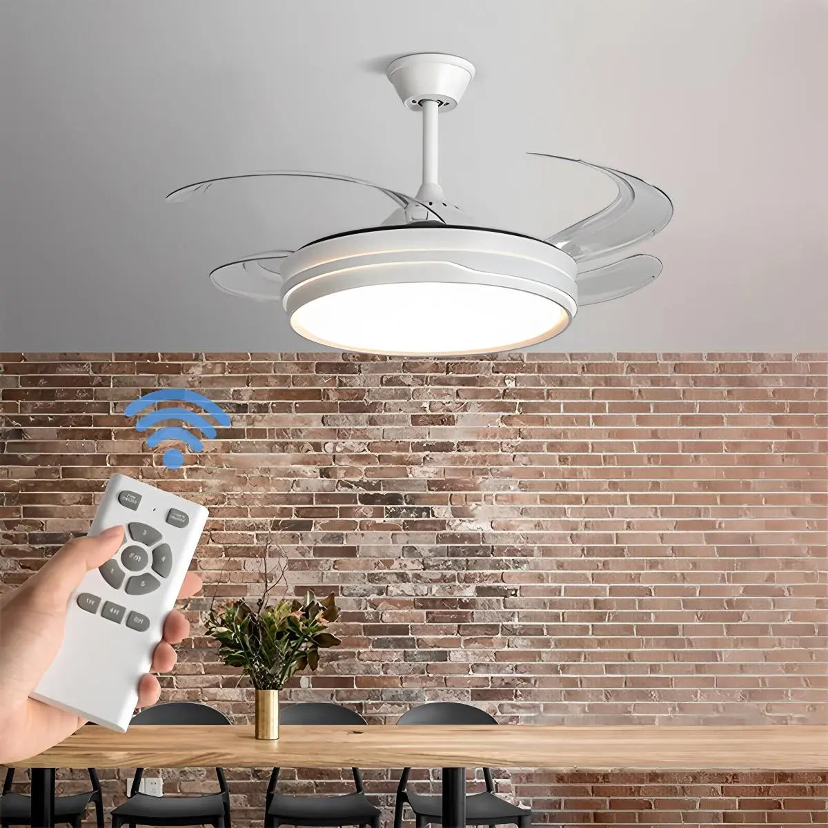 Feyran LED Ceiling Fan Light with Remote Control