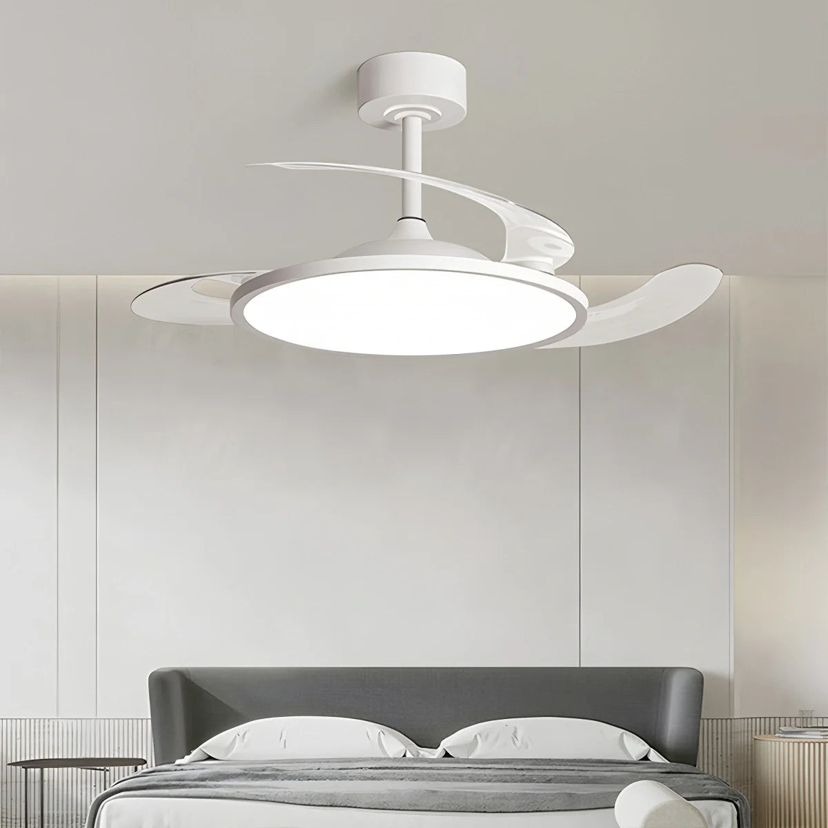 Feyran Silent Remote Control White Ceiling Fan Light