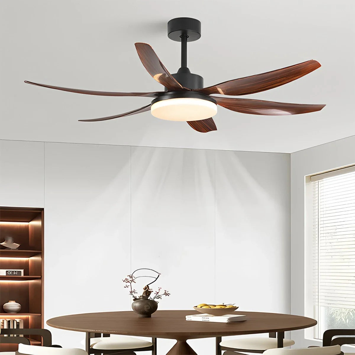 Feyran Nordic Style LED 6-Blade Ceiling Fan with Light