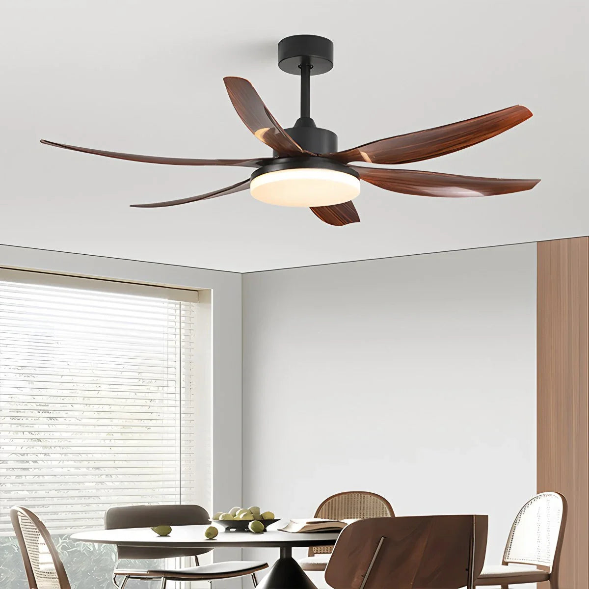 Feyran Nordic Style LED 6-Blade Ceiling Fan with Light
