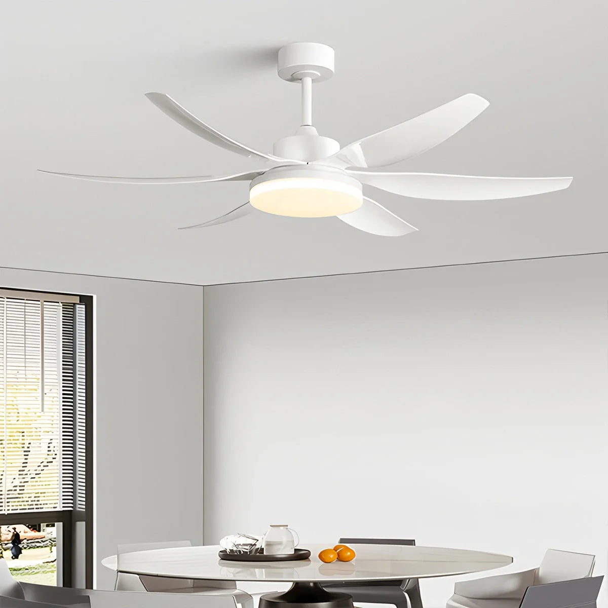 Feyran Nordic Style LED 6-Blade Ceiling Fan with Light