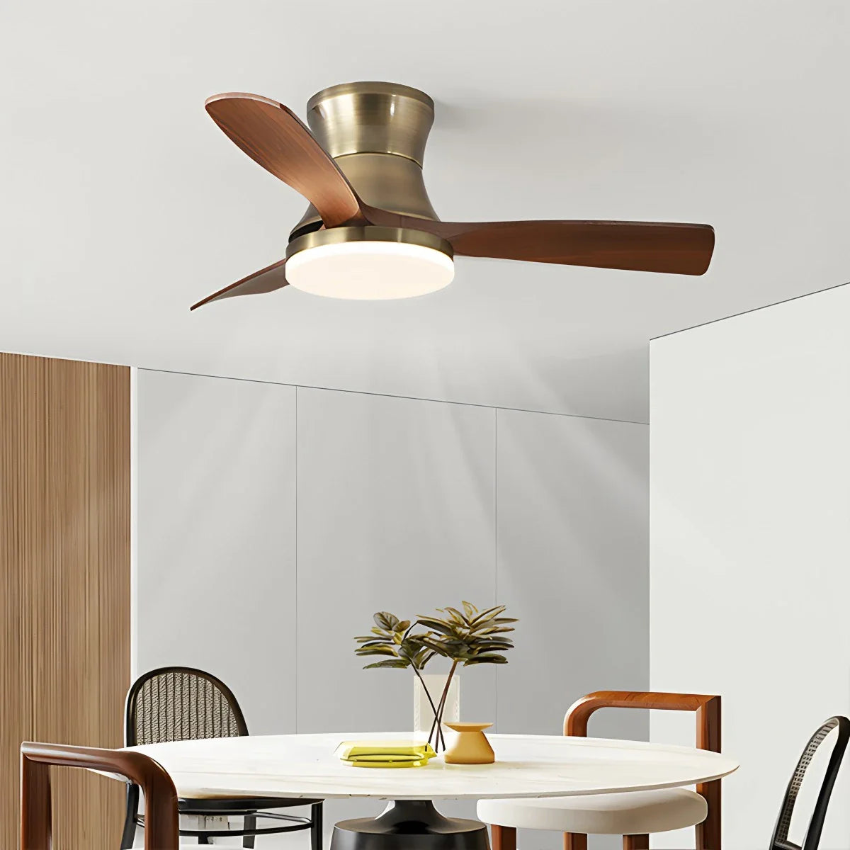 Feyran Modern 5-leaf Remote Control Ceiling Fan Light
