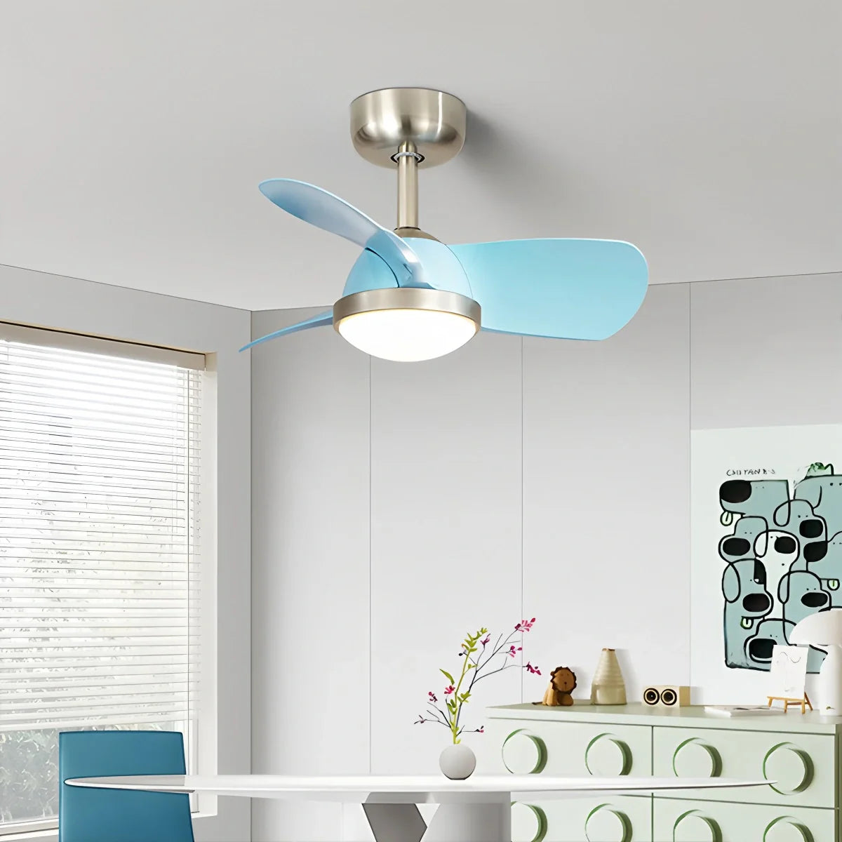 Feyran Simple Ceiling Fan Light for Children's Room