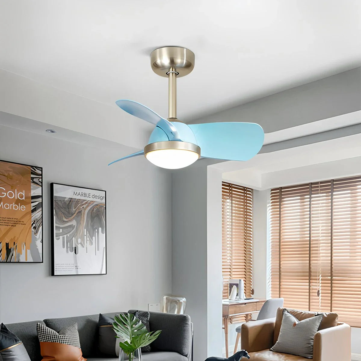 Feyran Simple Ceiling Fan Light for Children's Room