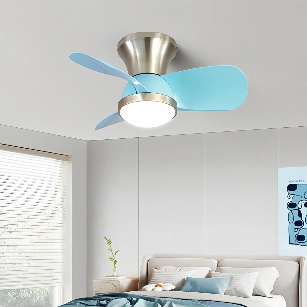 Feyran Simple Ceiling Fan Light for Children's Room