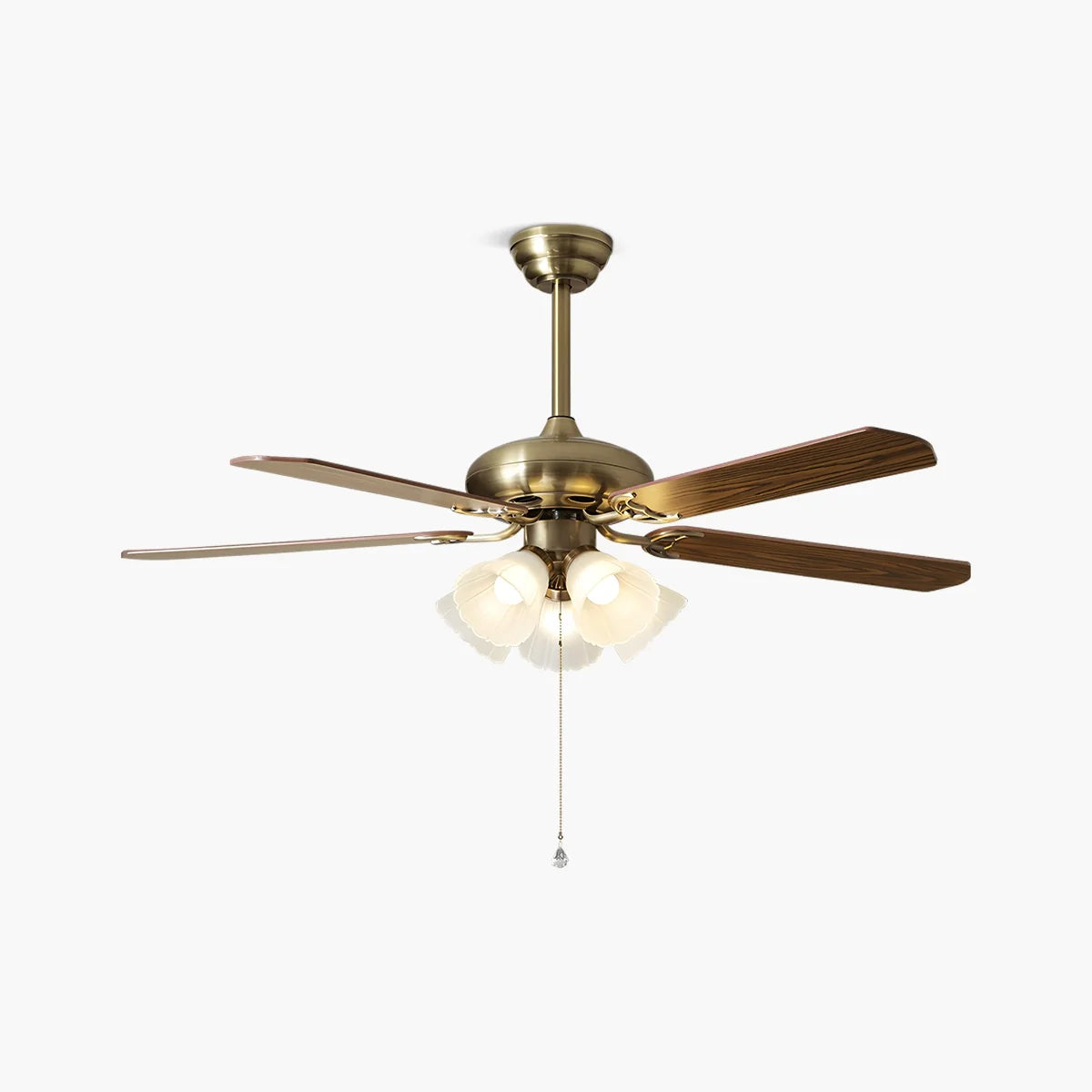 Feyran American Retro Ceiling Fan Light for Dining Room