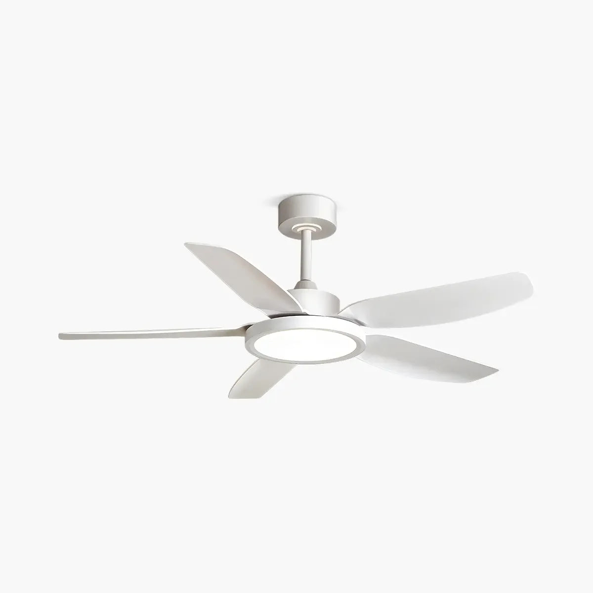 Feyran Modern White Ceiling Fans with Lights and Remote