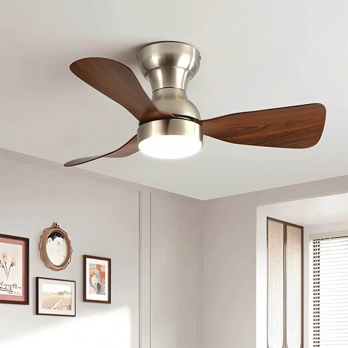 Feyran Small Size Indoor Ceiling Fan Light with Remote