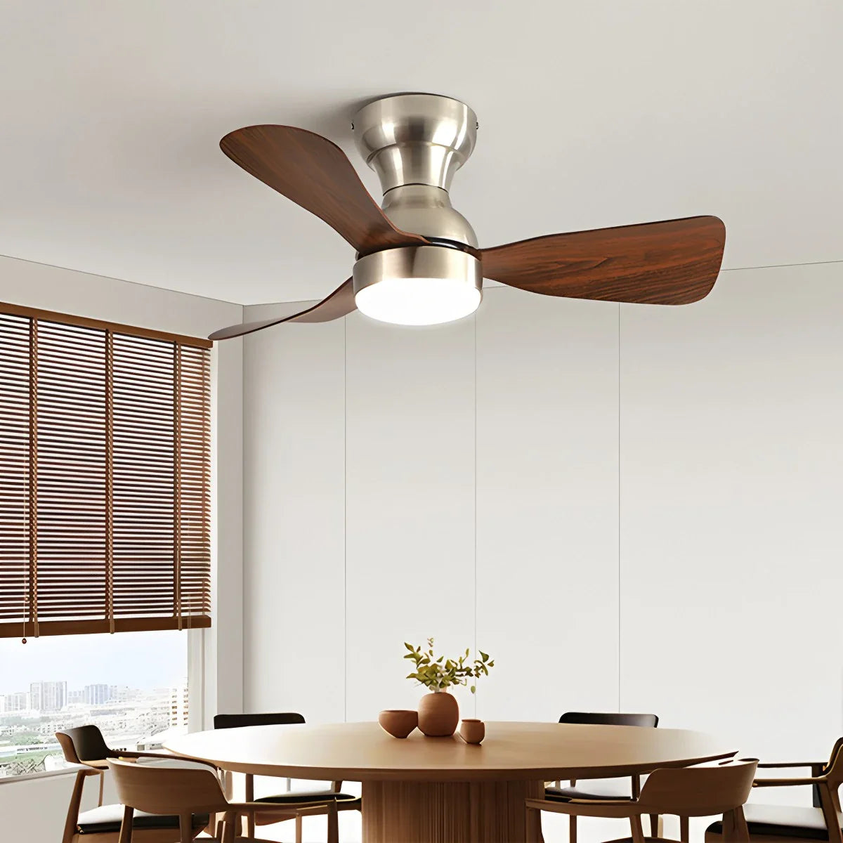 Feyran Small Size Indoor Ceiling Fan Light with Remote