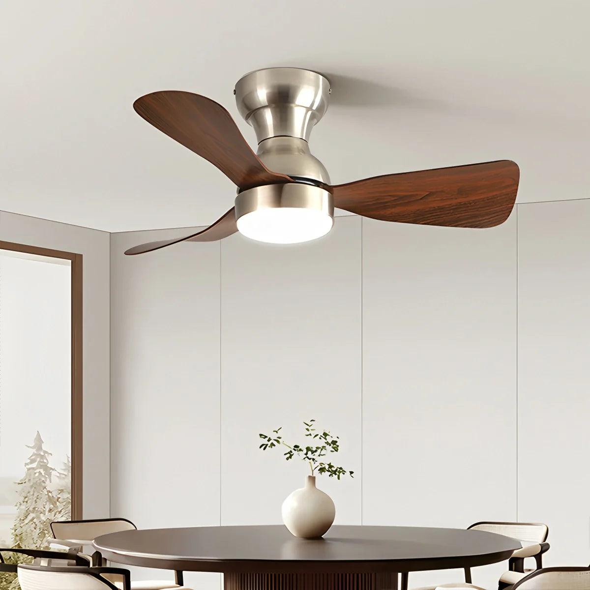 Feyran Small Size Indoor Ceiling Fan Light with Remote