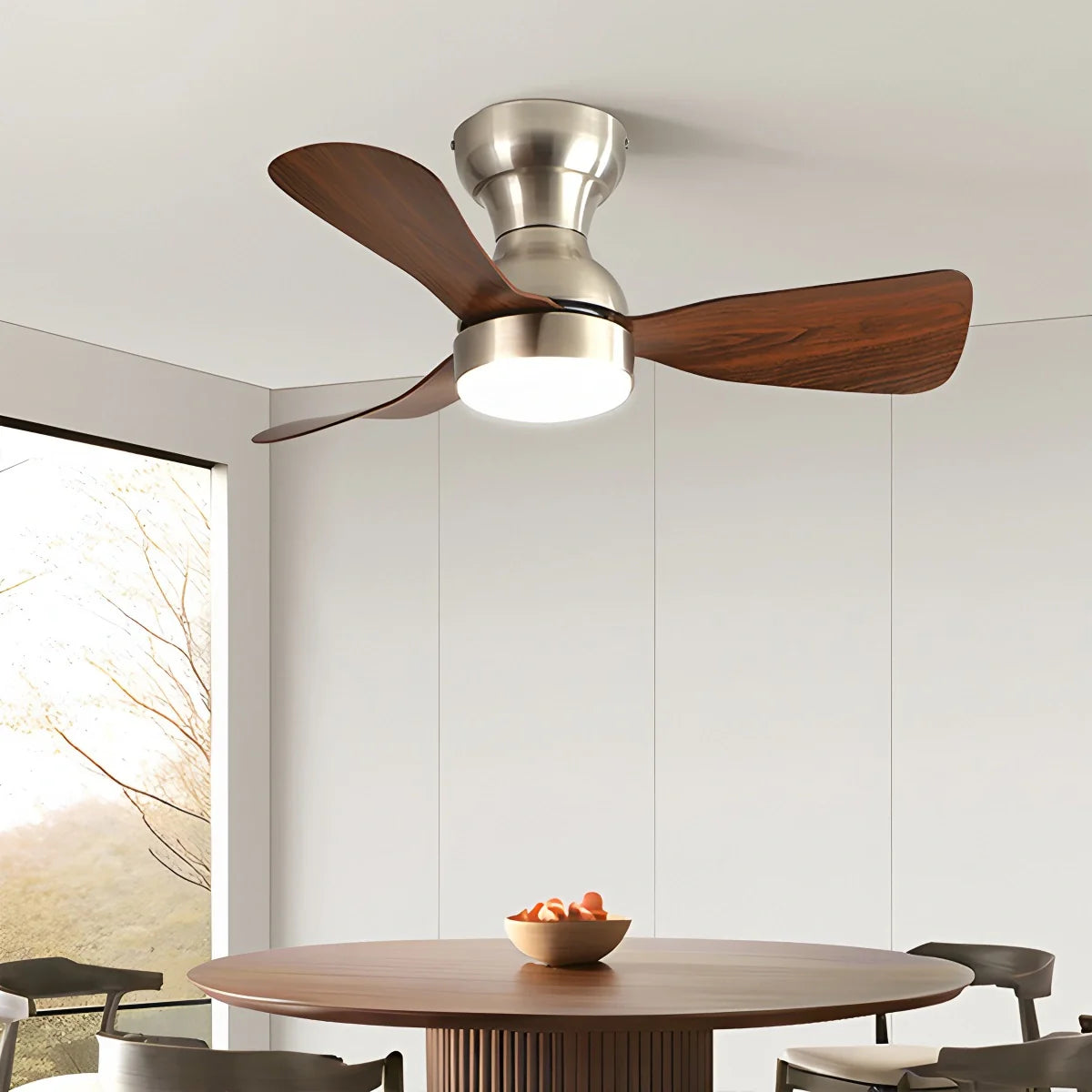 Feyran Small Size Indoor Ceiling Fan Light with Remote