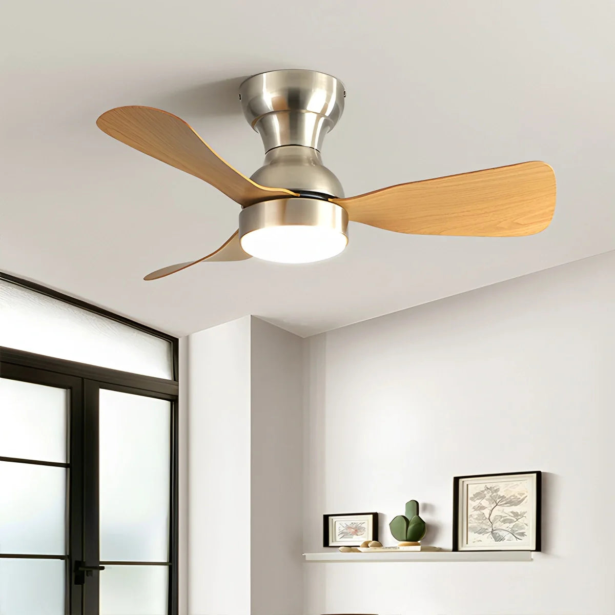Feyran Small Size Indoor Ceiling Fan Light with Remote