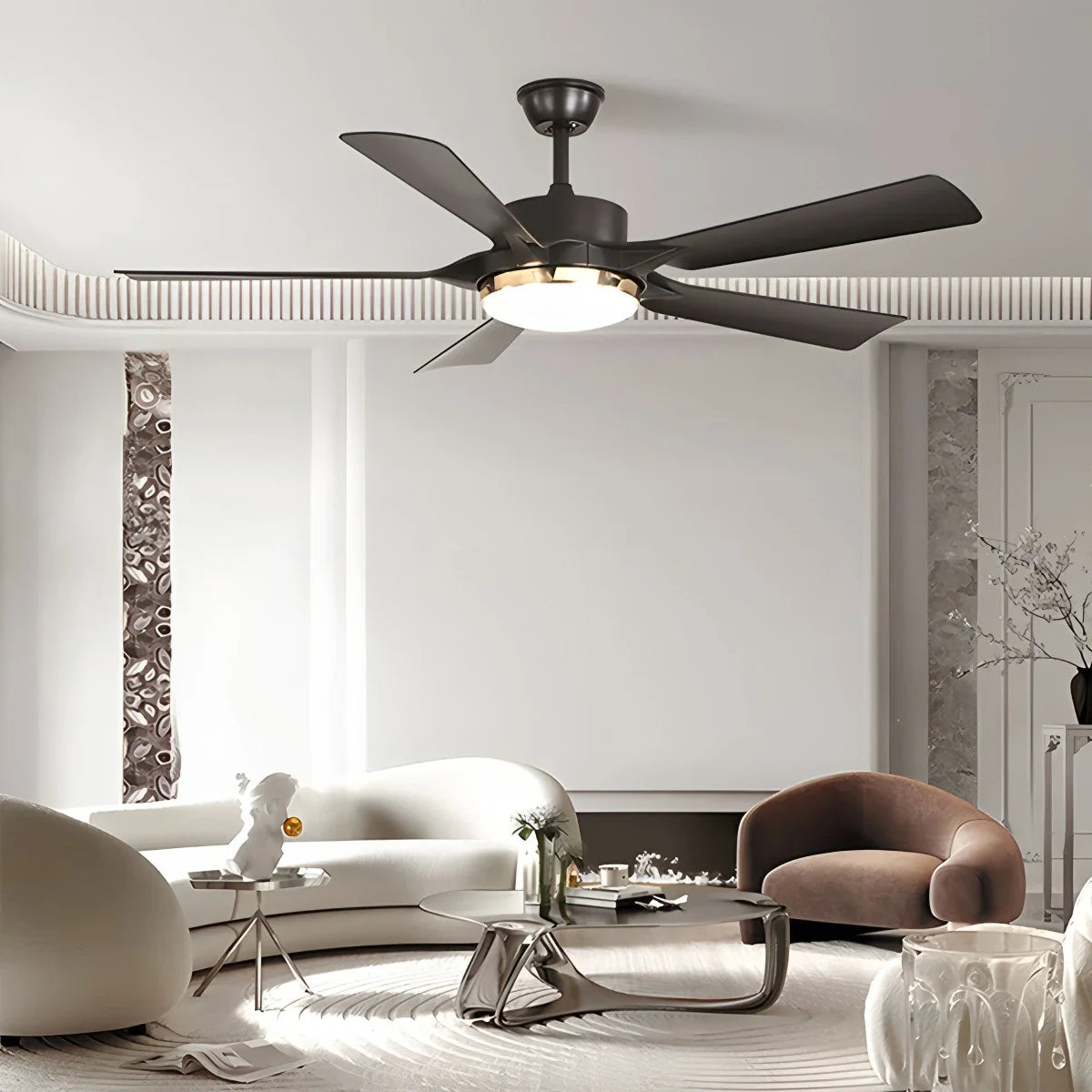 Feyran Dimmable Ceiling Fan with Light & Remote Control