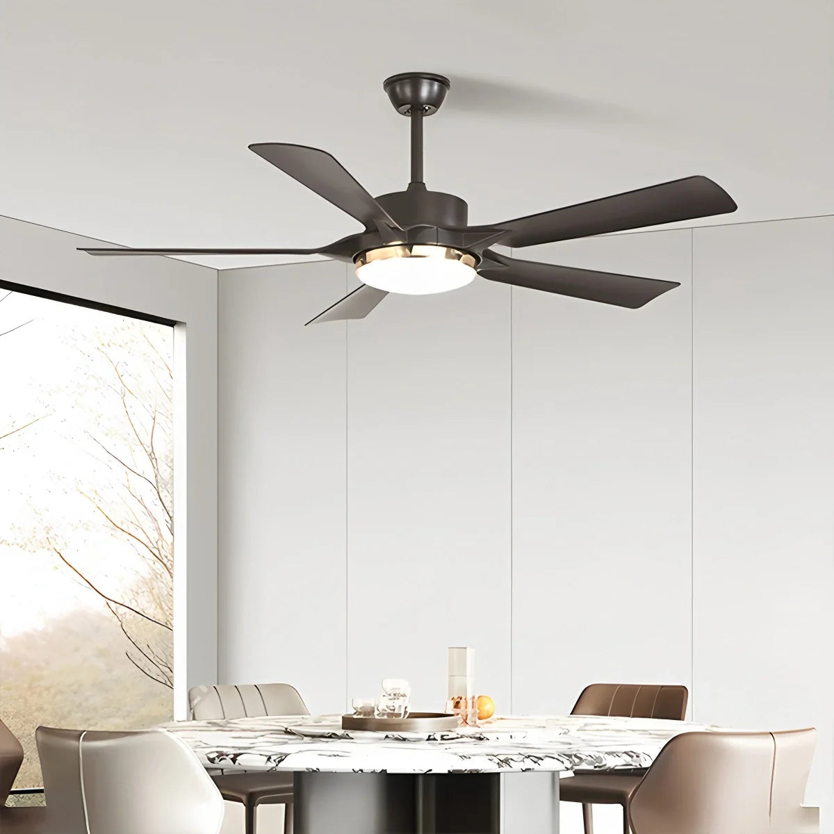Feyran Dimmable Ceiling Fan with Light & Remote Control