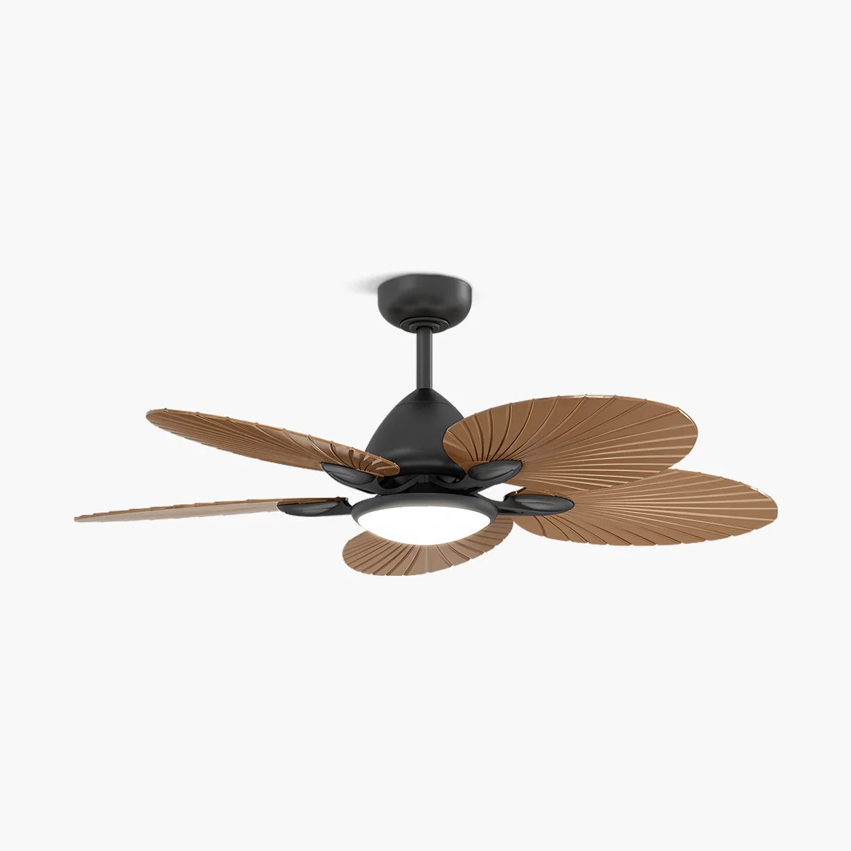 Feyran 5-Blade Palm Leaf Ceiling Fan with Light