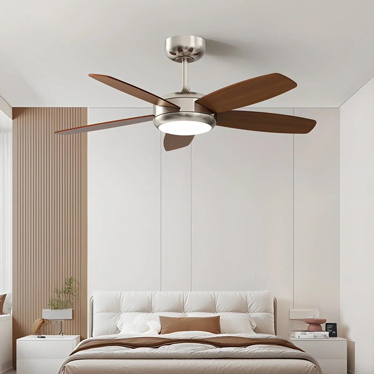 Feyran Retro American Style 5-blade Ceiling Fan Light