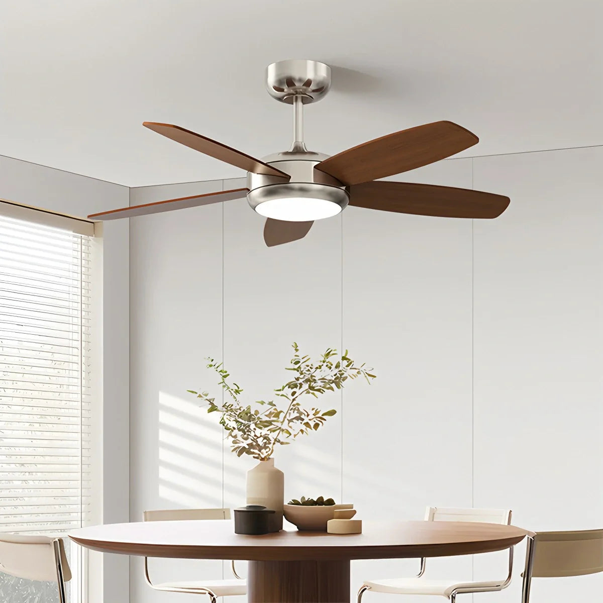 Feyran Retro American Style 5-blade Ceiling Fan Light