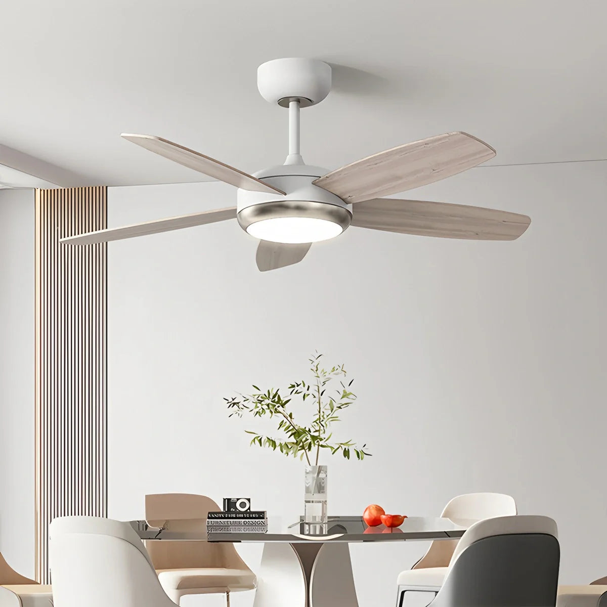 Feyran Retro American Style 5-blade Ceiling Fan Light