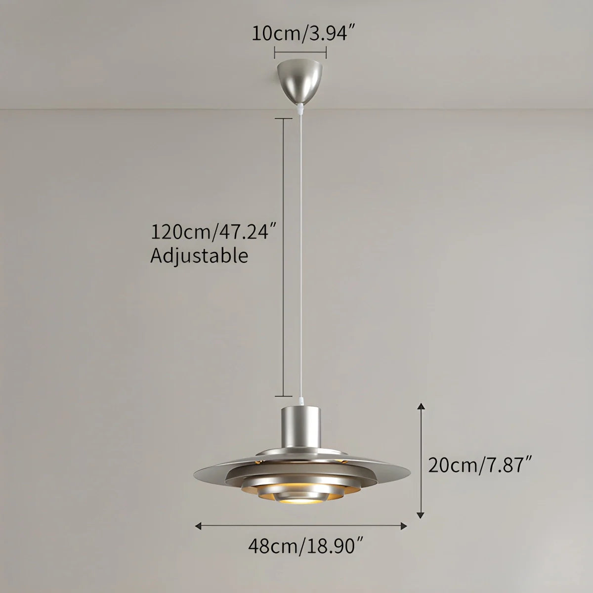 Feyran Nordic Cream Style UFO Pendant Lamp
