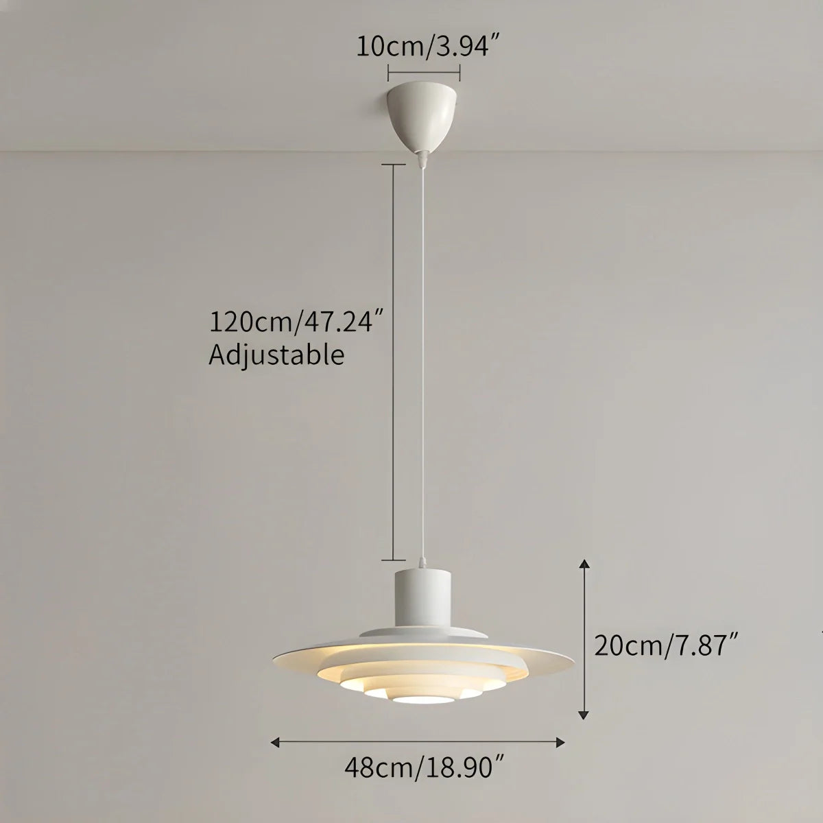 Feyran Nordic Cream Style UFO Pendant Lamp