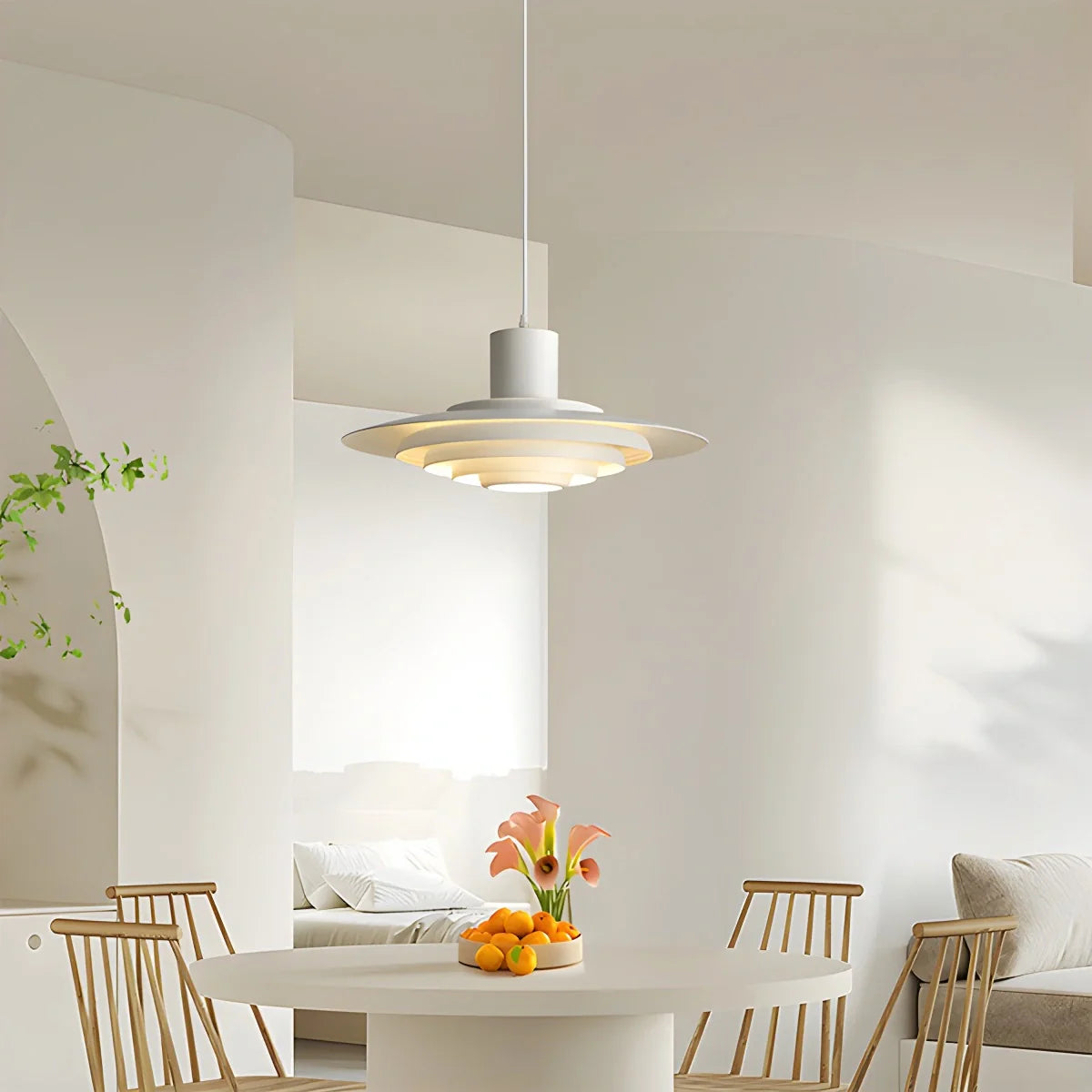Feyran Nordic Cream Style UFO Pendant Lamp