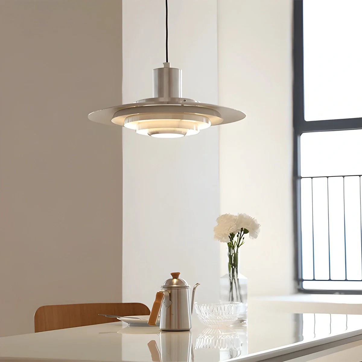 Feyran Nordic Cream Style UFO Pendant Lamp