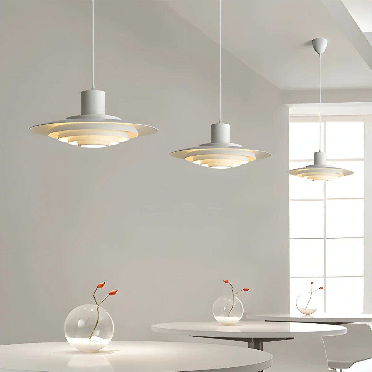 Feyran Nordic Cream Style UFO Pendant Lamp